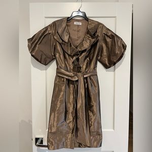 Teri Jon by Rickie Freeman Metallic Dress size 0